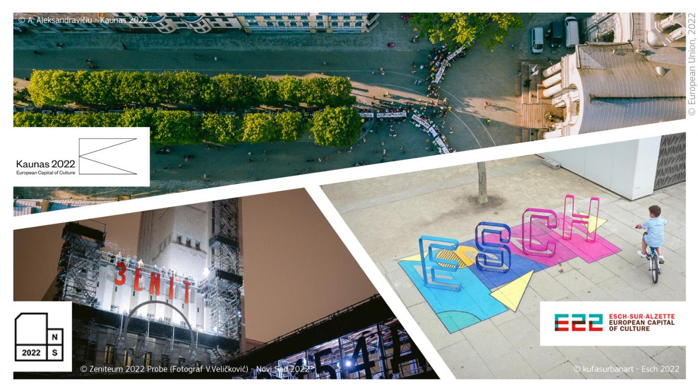 2022 European Capitals of Culture: Kaunas, Novi Sad, Esch