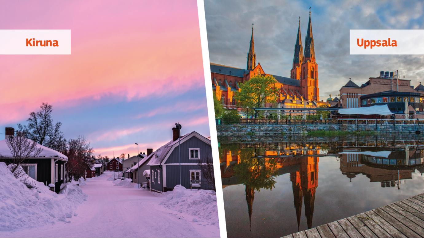 Kiruna and Uppsala: shortlisted cities for the 2029 European Capitals of Culture in Sweden